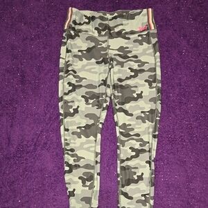 Juicy Couture Camouflage Leggings with Pink Accent